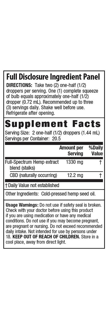 CBD Oils 250 mg: Unflavored